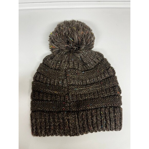 C.C. Women’s Pom Pom Beanie - Picture 3 of 5